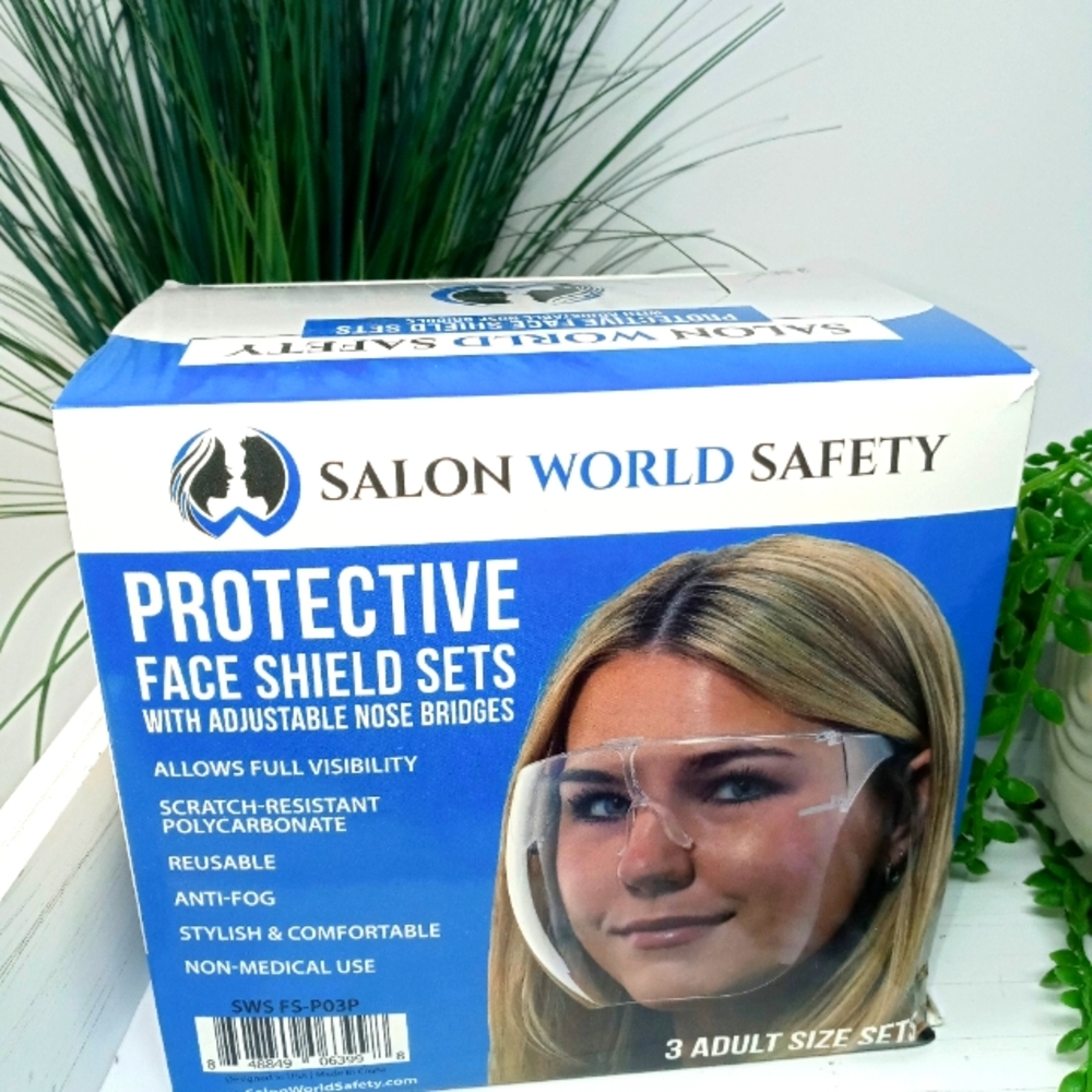 NIB 3 Adult Size Protective Face Shield